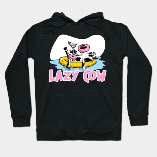 Lazy Cow Cute Cow Animal Lover Hoodie